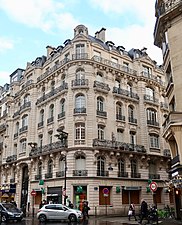 Rococo Revival - Apartment building no. 8 on Rue de Miromesnil, Paris, by P. Lobrot, 1900