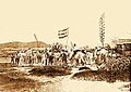 Image 24Flag flown by Fidel Vélez and his men during the "Intentona de Yauco" revolt. (from History of Puerto Rico)