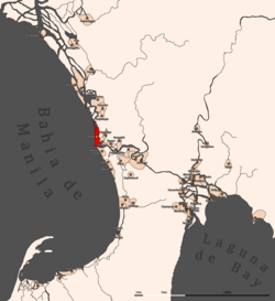 Location of Tondo (colored red) in 1570.