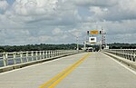 Westbound on the Benedict Bridge over the Patuxent River looking toward Benedict