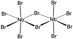 Strukturformel von Niob(V)-bromid