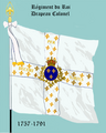 Fahne der Leibkompanie 1757 bis 1791