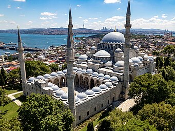 Süleymaniye Mosque, Istanbul, Turkey, by Mimar Sinan, 1550-1557[116]