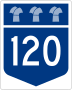 Highway 120 marker