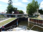 Stadtschleusenbrücke über das Unterhaupt der Schleuse