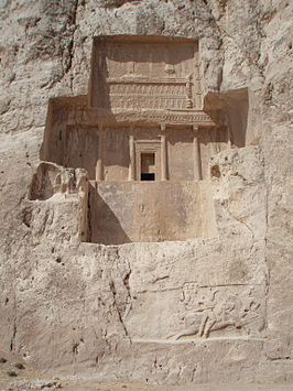 Vermoedelijke graf van Darius II in Naqsh-e Rustam