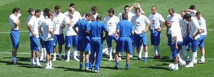 Het Nederlands elftal traint in Freiburg