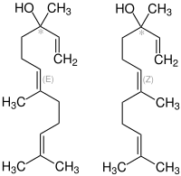 Struktur von cis und trans-Nerolidol