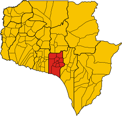 District location in Siem Reap Province