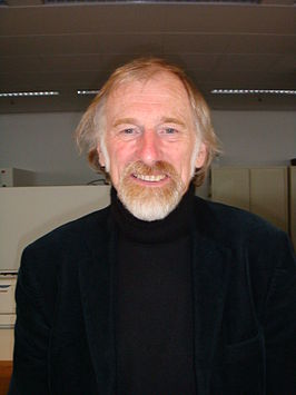 Henk van Kerkwijk tijdens de Kinderboekenmarkt in Den Haag, oktober 2008