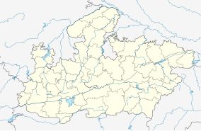 Map showing the location of Gandhi Sagar Sanctuary