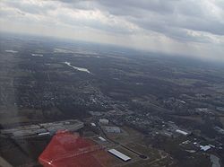 Aerial view of central Mt. Orab