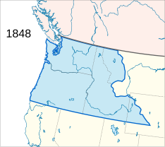 1848: ﻿Oregon-Territorium bei seiner Gründung