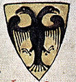 Kutsal Roma İmparatorluğu'nda Reichsadler adı verilen hanedan kartalının Chronica Majora (1250) adlı kitaptaki çizimi