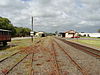 The tracks and station building at Pahiatua in 2009