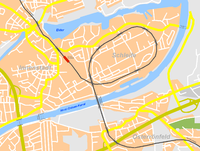 Rendsburg Schleife im Stadtplan