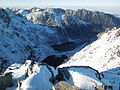 Tatra, Blick vom Rysy an der Grenze zwischen Polen und Slowakei