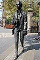 Robert Fergusson statue outside the Canongate Kirk on Edinburgh´s Royal Mile. May 2012.