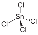 Struktur von Zinn(IV)-chlorid