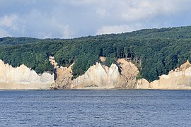 Erneute Uferabbrüche zu beiden Seiten der Wissower Klinken 2008