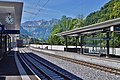 Bahnhof nach Umbau zur S-Bahn-Endstation mit Blick zum Rotsandnollen