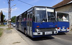 Ikarus 260-as busz a Ferihegyi úton