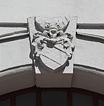Schönburgisches Wappen über dem Portal (Marktseite)