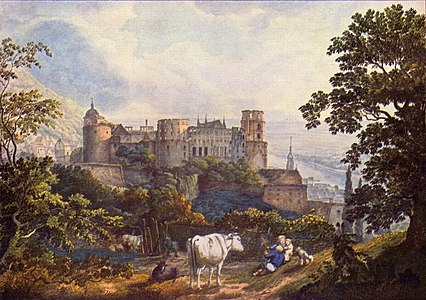 Schloss Heidelberg (1815) Carl Philipp Fohr Hessisches Landesmuseum Darmstadt