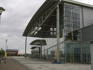 Der Eingang zur Braehead Arena