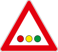 A14-1 Traffic lights ahead (horizontal)