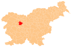 Location of the Municipality of Škofja Loka in Slovenia