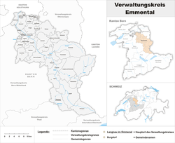 Vị trí của Emmental