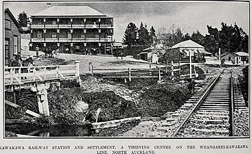 1908 the railway was beside a road (coal mine branch to the left)