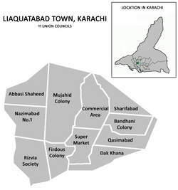 Union councils of Liaquatabad Town