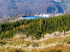 Zbiornik wody (od 2017) na potrzeby naśnieżania stoków na Małym Skrzycznem