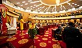 Nancy Pelosi speaking to the Ghanaian Parliament in 2019