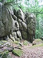 Kletterfelsen der Flasergranitoid-Formation Zindenauer Schlösschen