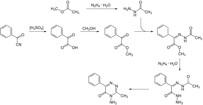 Synthese von Metamitron