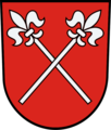 Remichinger Wappen mit gekreuzten Glefen (erstmals 1258 belegt)[19]