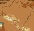 Średni roczny współczynnik suchości