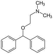 Strukturformel von Diphenhydramin