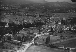 Stabio. Historisches Luftbild von Werner Friedli (1946)