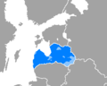 Latvian Language distribution