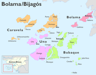 Sektoren der Region Bolama (Guinea-Bissau)