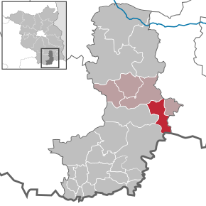 Poziția Neu-Seeland pe harta districtului Oberspreewald-Lausitz