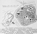 Lages der Maternihospital (Nr. 18) auf einem Stadtplan von Dresden Ende des Mittelalters