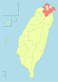 Location of New Taipei City