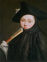 Γυναίκα με τρίκωχο καπέλλο, 1755-1760, Ουάσινγκτον, National Gallery of Art,