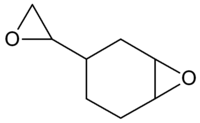 Structuurformule van vinylcyclohexaandiepoxide