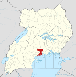 District location in Uganda